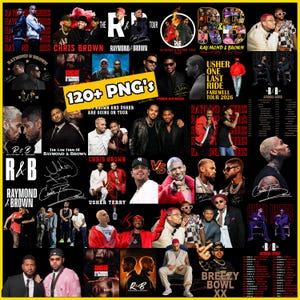 Raymond And Brown R&B Tour PNG Bundle (Digital Download) Chris Brown Vs Usher Raymond IV Concert Tour 2026 Chris Brown Png Usher Raymond Png