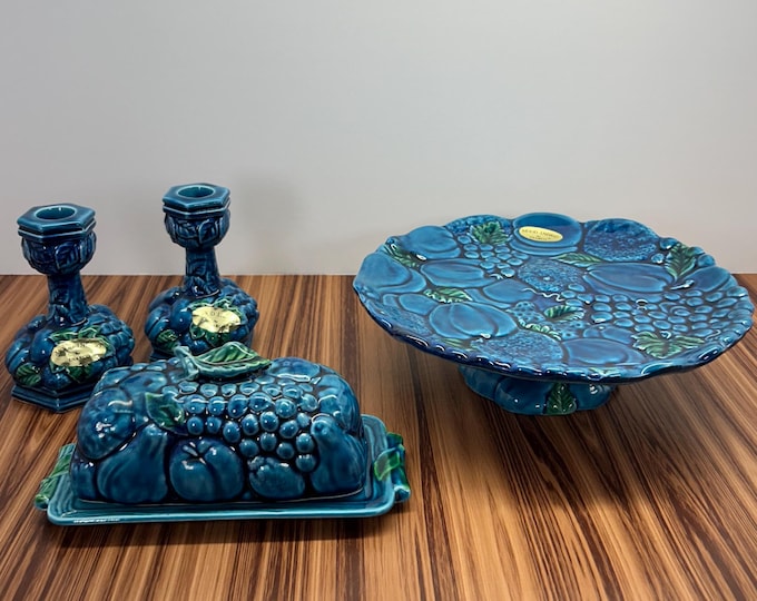 Featured listing image: Vintage Mood Indigo Inarco Blue Dish Set