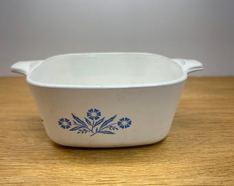 Vintage Misprint Corning Ware Blue Cornflower Petite Pan | P-43-B Casserole Dish (No Lid)