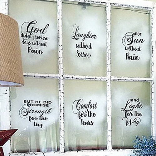 Vintage Window Decals God Didn't Promise Inspirational Etsy