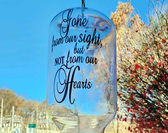 Comedero para colibríes como obsequio de condolencia: Memorial de la pérdida del padre, arte de jardín