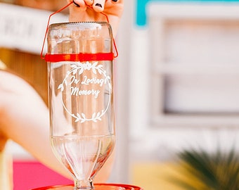 Comedero para colibríes, obsequio de condolencia para servicio conmemorativo