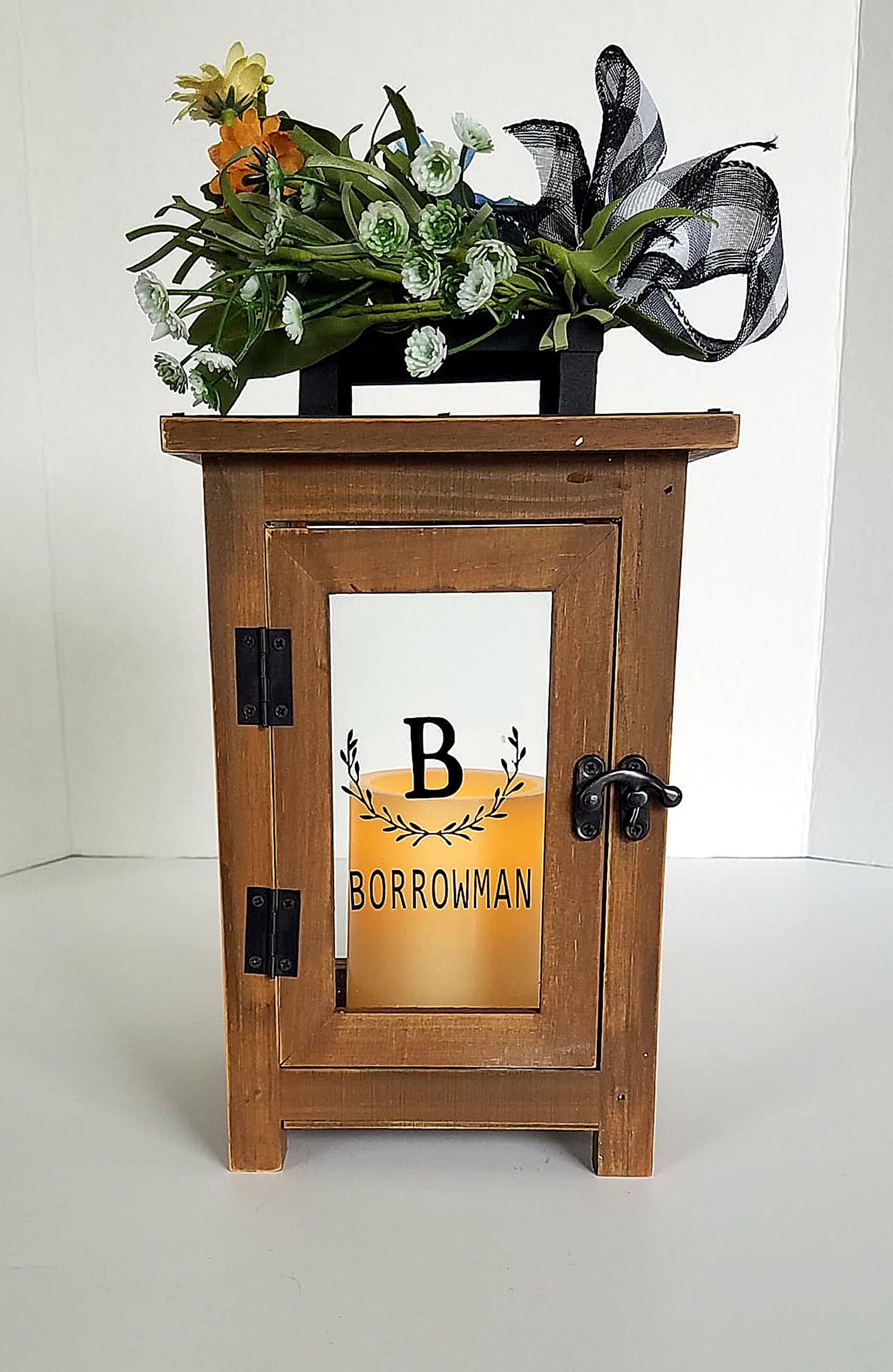 Personalized Lantern Custom Wooden Lantern Candleholder Etsy