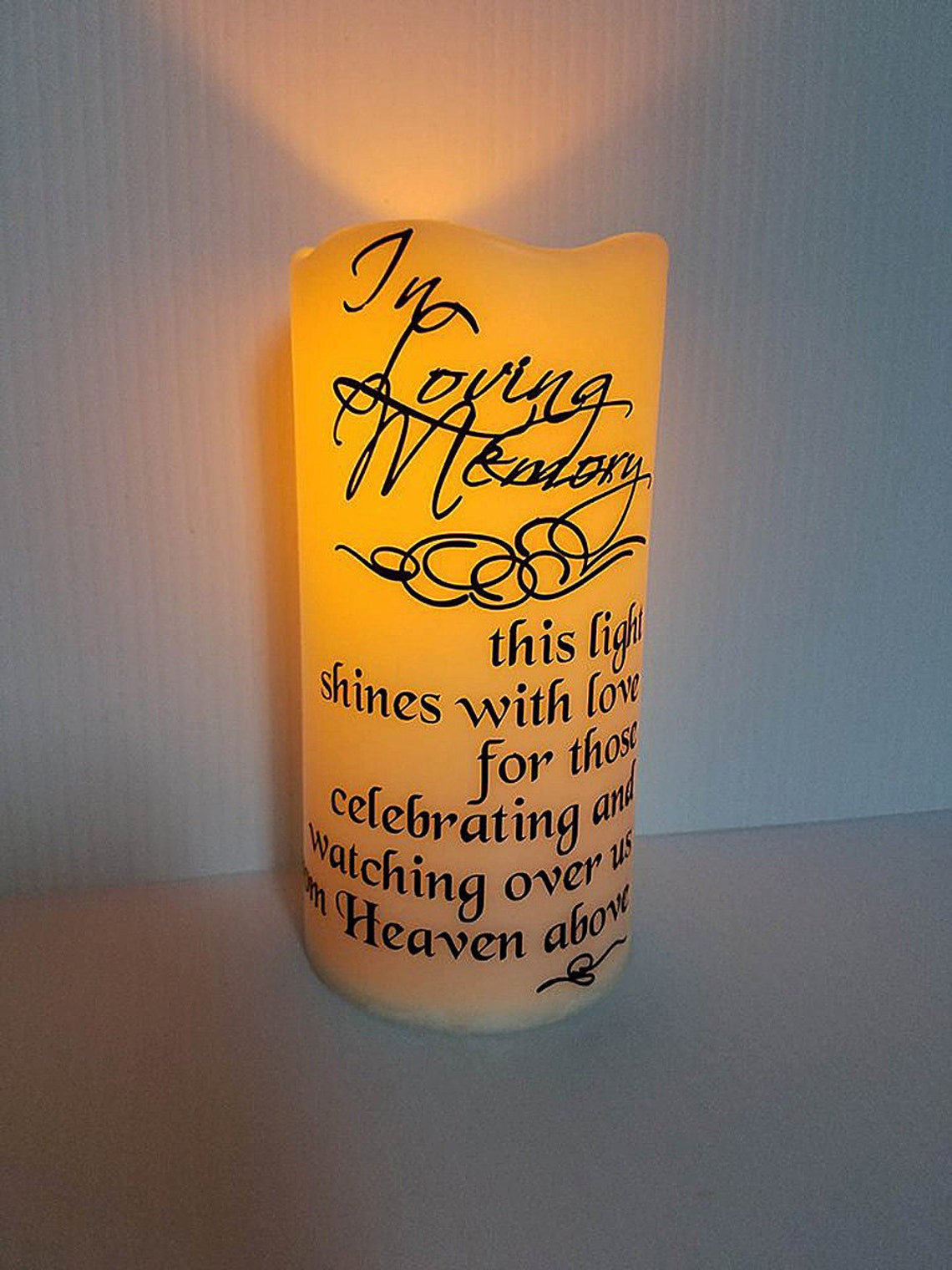 Keepsake Memorial Led lights In loving memory candle Etsy