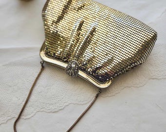 Vintage-Inspired Gold Evening Bag | Handbag for Formal Events