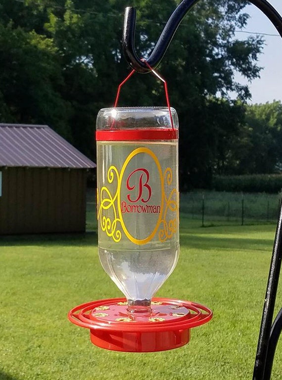 Personalized Hummingbird Feeder For Father Gift Garden Art Etsy