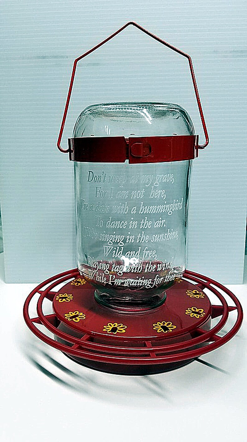 Hummingbird Feeder Celebration of Life Decorations Sympathy Etsy