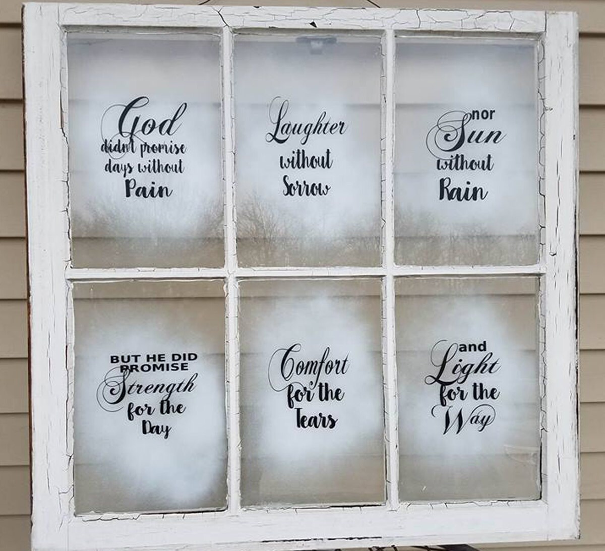 Vintage Window decals Inspirational decals God didn't Etsy