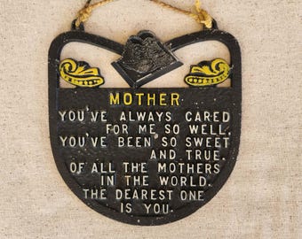 Salvamanteles vintage para colgar en la pared: un regalo romántico para mamá, decoración rústica para la cocina.