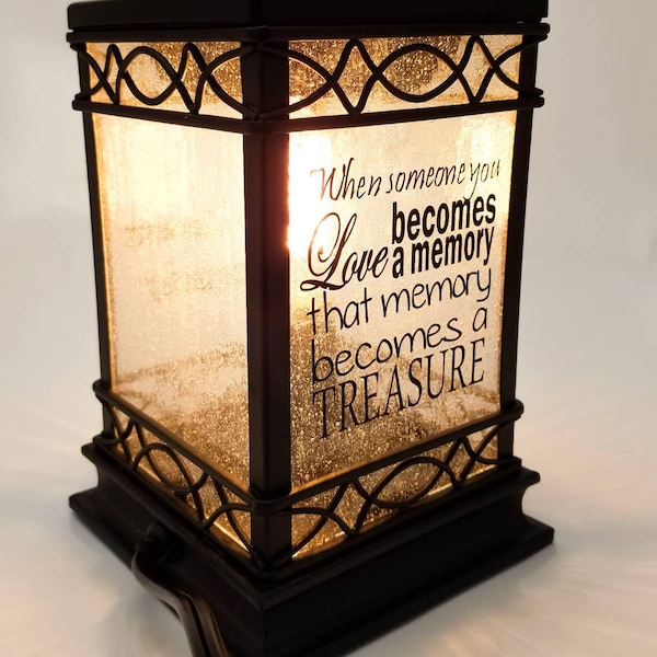 Memorial sympathy wax warmer lantern gift