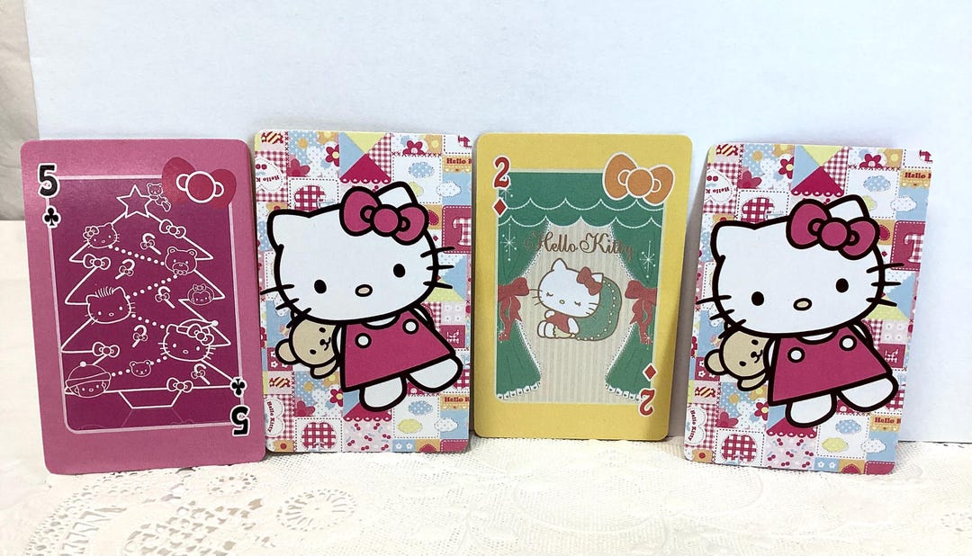 Hello Kitty Playing Cards Front and Back - Etsy