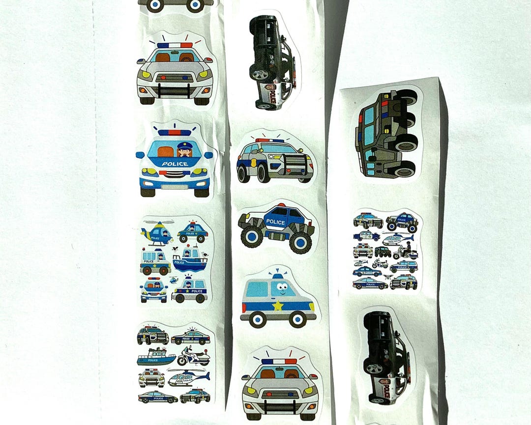 Police Vehicle Stickers 10 Designs, Set of 30 - Etsy