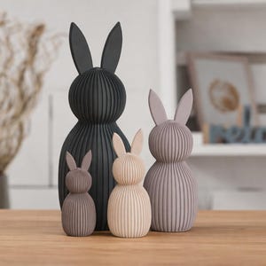 Decorazioni pasquali moderne con coniglietti | Coniglietti pasquali sostenibili | Decorazioni pasquali stampate in 3D | Decorazioni pasquali dal design moderno | Statuina di coniglietto pasquale | Regalo