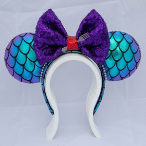 Ariel Mickey Ears, Ariel Minnie Ears, Ariel Mouse Ear Headband, Under the Sea Mouse Ears, Part of Your World Mouse Ears, Ariel Mouse Ears