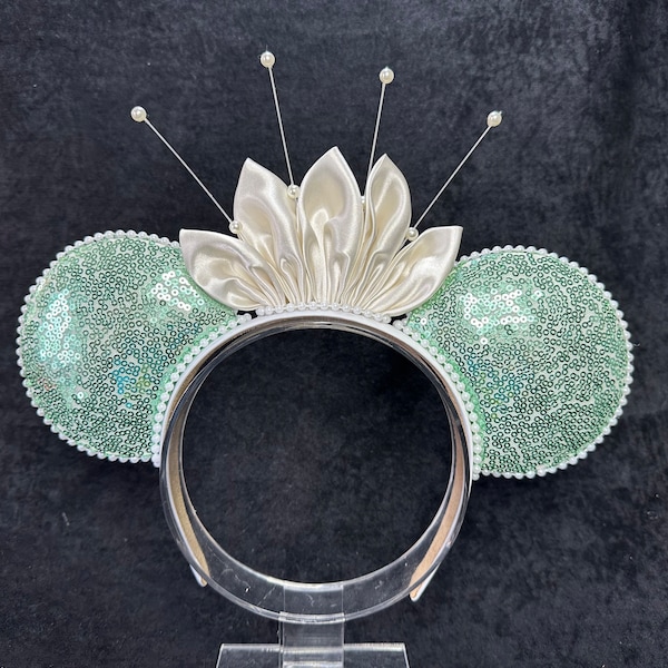 Tiana Maus Ohr Stirnband, Prinzessin und die Frosch Maus Ohr Stirnband, Tiana Minnie Ohren, Tiana Mickey Ohren, Tiana Maus Ohren