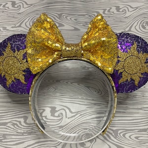 Rapunzel Mickey Ears, Rapunzel Minnie Ears, Tangled Ears, Tangled Mickey Ears, Tangled Minnie Ears, Tangled Headband, Rapunzel Headband