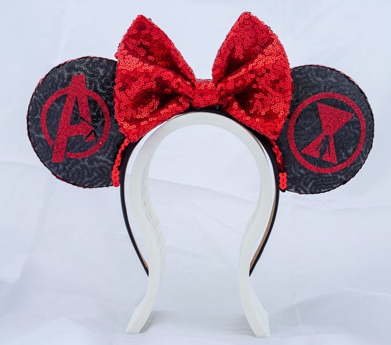 Black Widow Ears Black Widow Mouse Ears Black Widow Etsy