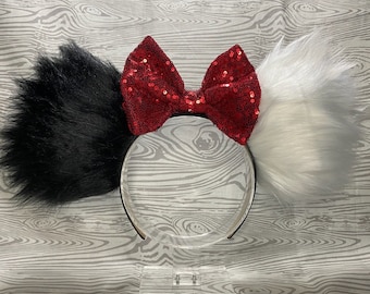 Orejas de Mickey Cruella, Cruella, Orejas de Minnie Cruella, Diadema Cruella, Diadema con Orejas de Mickey Cruella, Diadema con Orejas de Ratón, Orejas de Ratón Cruella