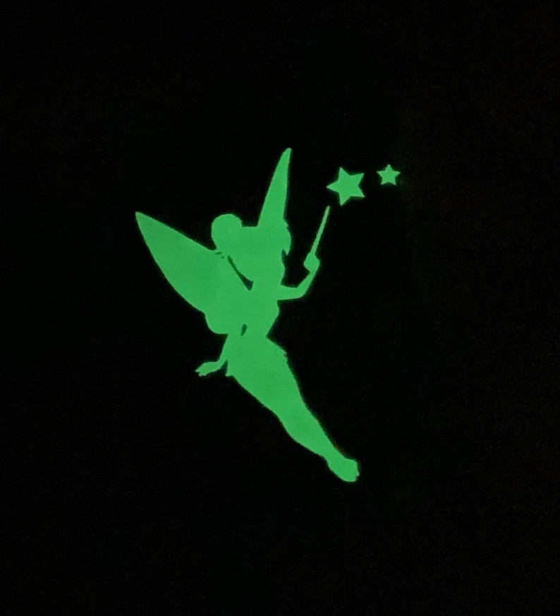 Tinkerbell Glow-in-the-Dark Mouse Ears Headband, Tinkerbell Mickey Ears, Tinkerbell Minnie Ears, Tinkerbell Mouse Ears, Peter Pan Mouse Ears image 5