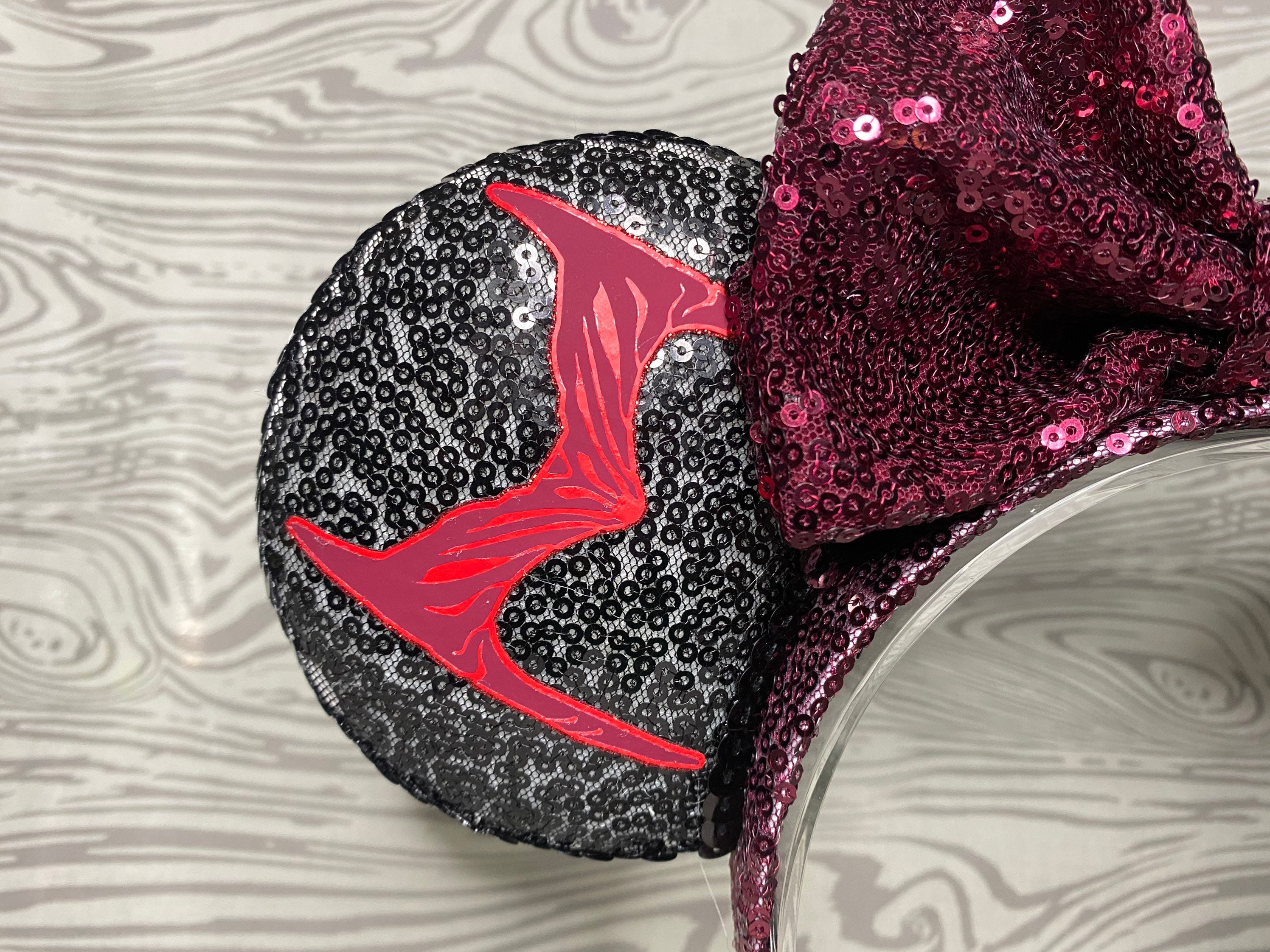 Mickey Ears Scarlet Witch Wanda Maximoff Disney Parks Headband Multiverse Marvel Disney Parks Marvel Scarlet Witch Minnie Ears Headband Ears  main image 2
