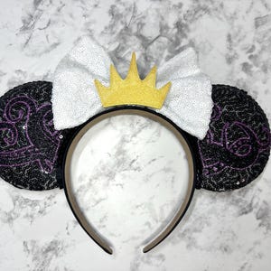 Ursula Minnie Ears, Ursula Mouse Ears Headband, Ursula Mickey Ears, Villain Mickey Ears, Villain Mouse Ears Headband, Villain Mouse Ears
