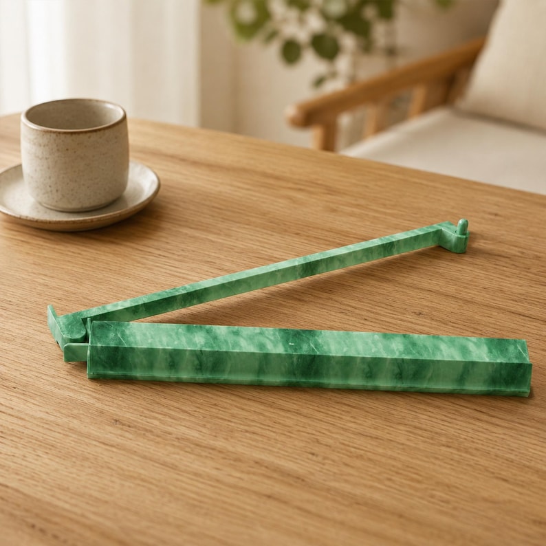 Jadegrönt Mahjong-skenset, amerikanskt Mahjong-ställ i akryl, spelbord för bröllopshelgen, present till brudföljet bild 10