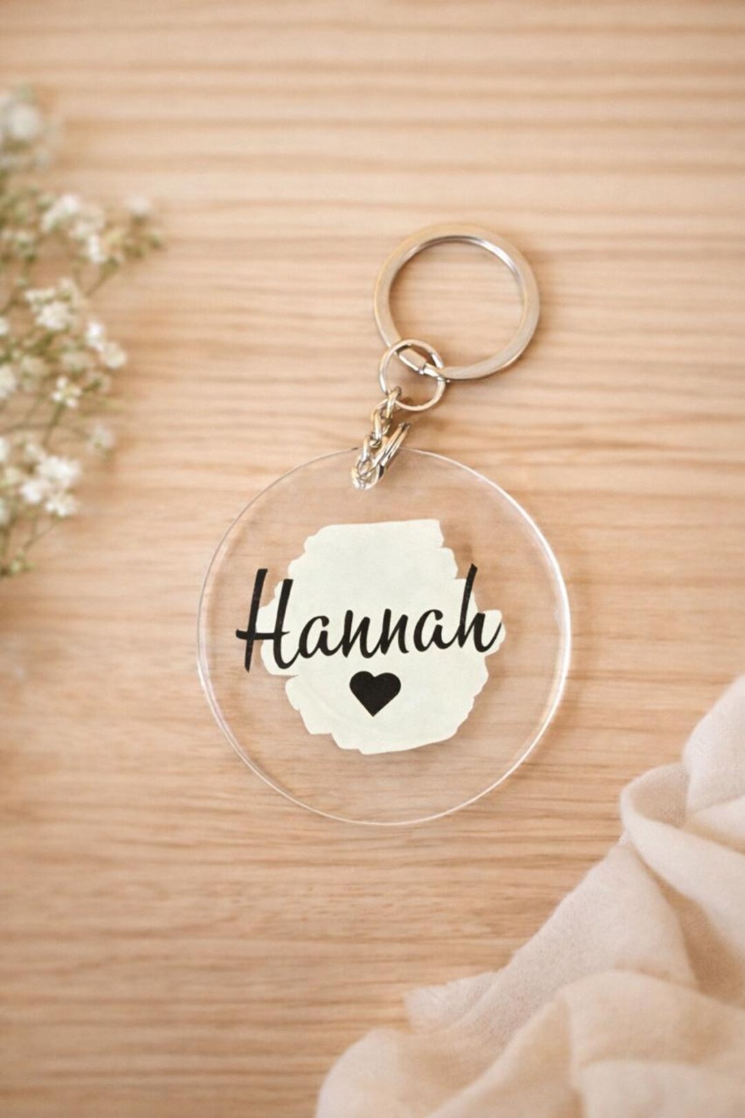 Personalized Acrylic Name Keychain - Etsy