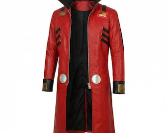 Manteau cosplay Dr. Robotnik Sonic 3 – Veste rouge Eggman pour homme, tenue d'Halloween et de fête de Noël