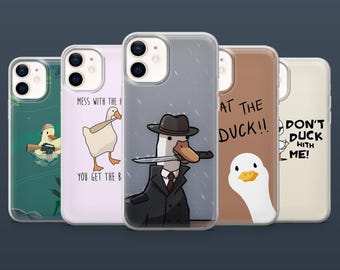 Funda para teléfono con diseño de pato, divertida y divertida funda de ganso para iPhone 17, 16, 15, 14, 13, Samsung S25Fe, S24, S23, S22, A16, A26, A56, Pixel 9Pro, 8A.