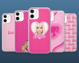 Funda para teléfono Barbie, funda rosa para niña para iPhone 17, 16, 15, 14, 13, Samsung S25Fe, S24, S23, S22, A16, A26, A56, Pixel 9Pro, 8A,