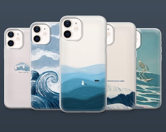 Ocean Wave Phone Case Sea Cover for iPhone 16,15,14,13,12, Samsung S25Fe,S24,S23,S22,A16,A26,A56, Pixel 9Pro,8A,
