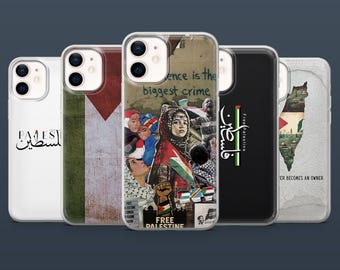 Funda para teléfono Palestina Libre, Funda Justicia de Gaza Libre para iPhone 16, 15, 14, 13, 12, Samsung S25Fe, S24, S23, S22, A16, A26, A56, Pixel 9Pro, 8A,
