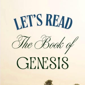 Genesis Bible Reading Plan, Chapter by Chapter (PDF Digital Download)