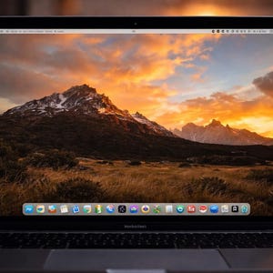 Digital Phone, Laptop or Computer Wallpaper. Mountain in Patagonia in Chile.