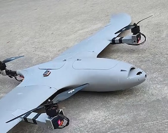 Planos de UAV de rotor basculante VTOL / (Descarga digital - stl, cad, pdf)