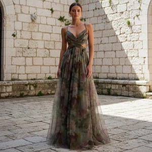 floral bridesmaid dresses etsy Green Floral Bridesmaid Dress - Etsy