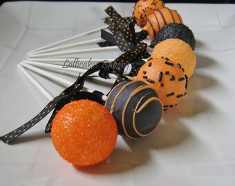 Cake Pops: Halloween Cake Pops made with High Quality Ingredients, 1 dozen cake pops