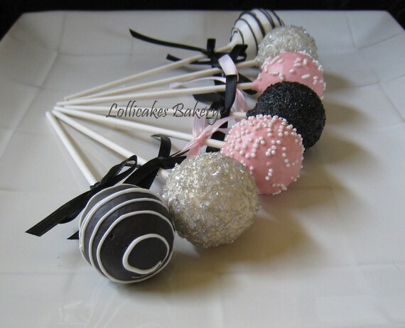 Cake Pops: Birthday Cake Pops Made to Order with High Quality Ingredients, 1 Dozen Il_570xn