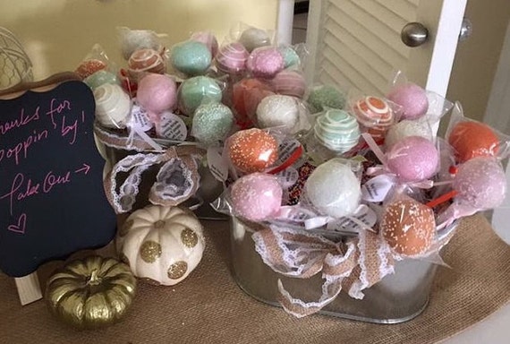 Little Pumpkin Baby Shower, Cake Pops Made to Order with High Quality Ingredients, 1 dozen Il_570xn