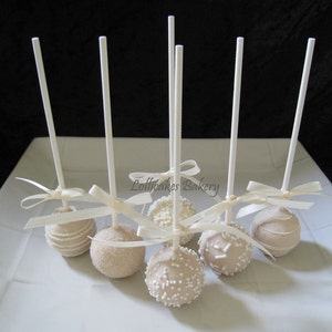 Wedding Favors: Wedding Cake Pops Made to Order with High Quality Ingredients,  1 Dozen Cake Pops