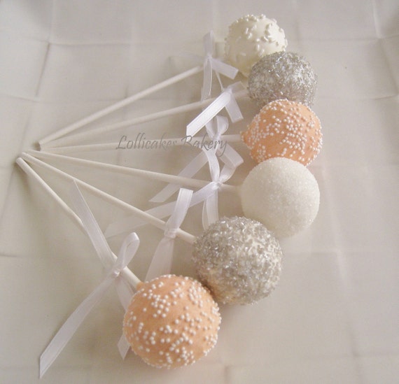 Cake Pops: Wedding Cake Pops Made to Order with High Quality Ingredients, 1 dozen cake pops Il_570xn
