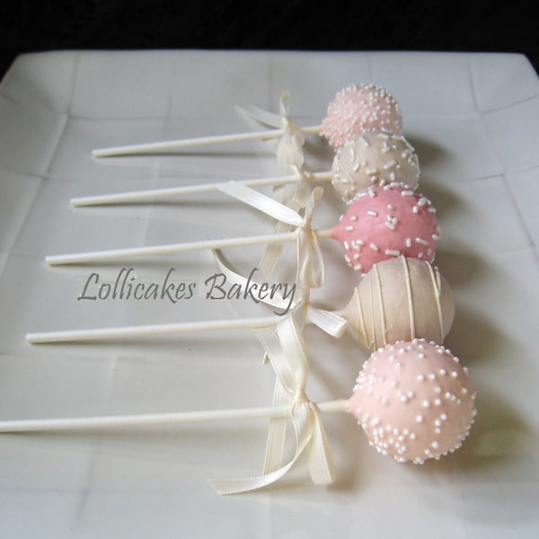 Cake Pops: Wedding Cake Pops Made to Order with High Quality Ingredients, 1 dozen cake pops