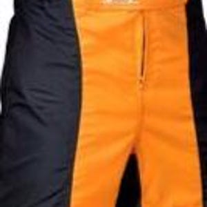 May include: A full-body racing suit featuring a vibrant orange and black color scheme. The suit has a high collar, a central zipper closure, and a waist belt with the OMP logo printed in white. The design includes black side panels.