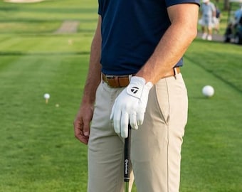 Lot de 3 gants de golf à personnaliser avec monogramme TaylorMade, hommes et femmes, gants de golf en cuir cabretta, meilleur cadeau - Son mari, ami golfeur