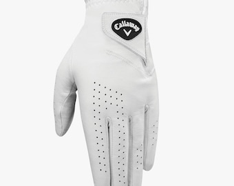 Lot de 3 gants en cuir Callaway Cabretta haut de gamme, cadeau pour lui - Gants de golf sur mesure - Gants de golf pour hommes et femmes dans toutes les tailles