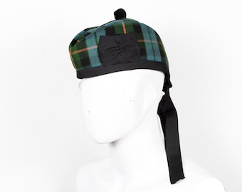 Casquette tartan ancienne Gunn - chapeau Glengarry ancien Gunn - casquette militaire Piper Gunn ancienne - chapeau kilt tartan dans toutes les tailles
