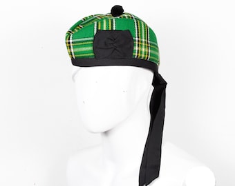 Casquette tartan irlandais écossais - chapeau Glengarry irlandais irlandais - casquette irlandaise de joueur de pipeau militaire - chapeau de kilt de tartan dans toutes les tailles