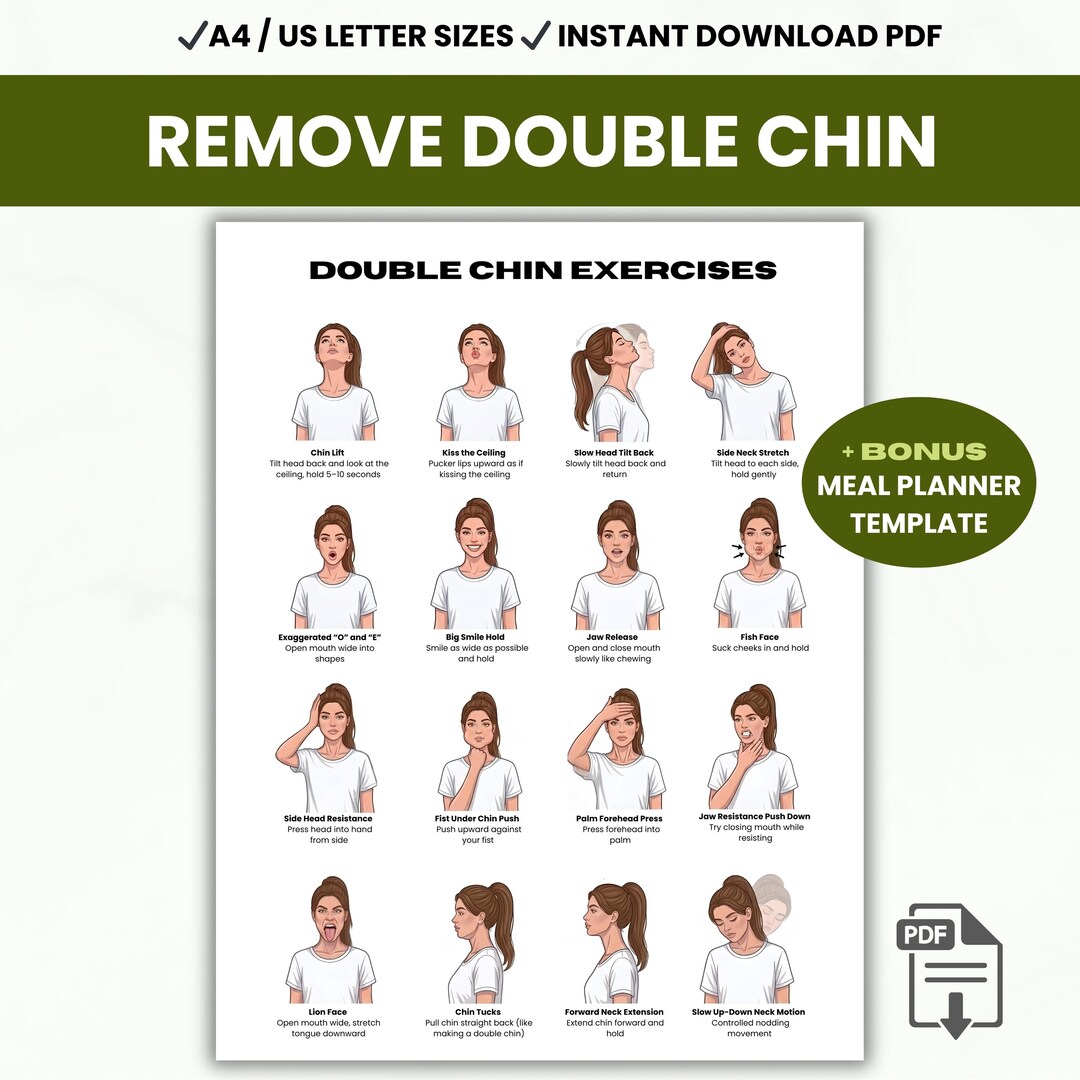 Face Yoga Exercises, Remove Double Chin, Face Sculpting, Jawline ...