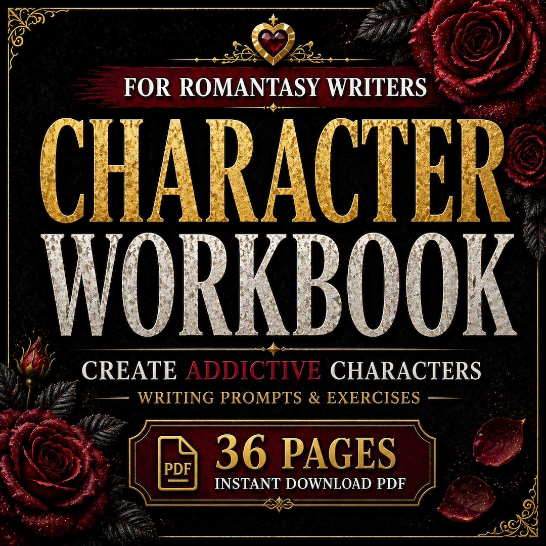Romantasy Character Development Workbook (36 Pages) | Build Deep ...