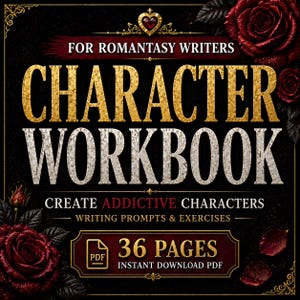 Romantasy Character Development Workbook (36 Pages) | Build Deep, Complex Characters | Fantasy Writing Guide PDF